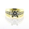 Billede af Ring med brill. 1,0 ct. + 8 brill. 14 kt.