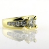 Billede af Ring med brill. 1,0 ct. + 8 brill. 14 kt.
