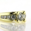 Billede af Ring med brill. 1,0 ct. + 8 brill. 14 kt.