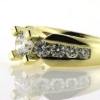 Billede af Ring med brill. 1,0 ct. + 8 brill. 14 kt.