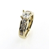 Billede af Ring med 9 brillanter 14 kt.