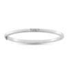 Billede af Armring, 3 brillanter ialt 0,12 ct. w/vs. massiv med chener & lås, 14 kt. hvg.