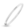 Billede af Armring, 3 brillanter ialt 0,12 ct. w/vs. massiv med chener & lås, 14 kt. hvg.