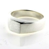 Billede af Herrering massiv, plade 7,5*7,5 mm. 925 s.