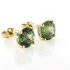 Billede af 1 par ørestik, 4 grab, fattet med Peridot 14 kt. 