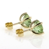 Billede af 1 par ørestik, 4 grab, fattet med Peridot 14 kt. 