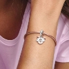 Billede af Pandora DISNEY Mickey Mouse Charm med dobbelt vedhæng sølv m. emalje
