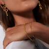 Billede af WiOGA Secilie armbånd forgyldt sølv (17-18,5 cm)