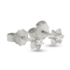 Billede af Ørestik 6 grab. chaton fatning, 2 brillanter a 0,04 w/vs. 14 kt. hvidguld