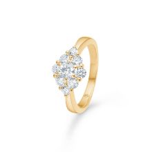 Billede af Mads Z "Cassiopeia" ring 8 kt. guld m. cz (str. 50)