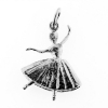 Billede af Vedhæng  "Ballet danser" strutskørt 14 kt. hvg.