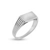 Billede af Herrering m. plade 6½*12 mm. 925s.