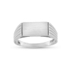 Billede af Herrering m. plade 6½*12 mm. 925s.