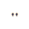 Billede af Mads Z "Cabochon" 14 kt. ørestikker med safir