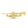 Billede af Broche trompet, lg. 34 mm. 14 kt. 