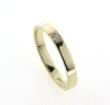 Billede af Alliancering, 1 pink safir 0,02 ct.  14 kt.