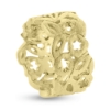 Billede af Ring med udsavninger, br. ca. 11,0 mm, tyk. 2,0 mm. 925s forgyldt (forgyldning vil blive slidt af ved brug !)