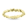 Billede af Ring hjerter, hele vejen rundt ,br, 3,4 mm. hamret overflade Priser FRA