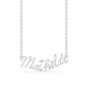 Billede af Studio Z "Name Tag - MATHILDE" halskæde sølv (40-45 cm)