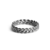 Billede af Jane Kønig Medium Braided ring sølv flet (str. 46-60)
