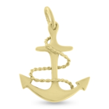 Billede af Vedhæng anker med ankertov 14 kt. facon + 3,2 gr. (prisen er excl. guld)