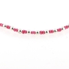 Billede af By Pind Colorful knyttet armbånd pink med sølv kugler