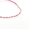 Billede af By Pind Colorful knyttet armbånd pink med sølv kugler