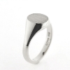 Billede af Ring, Signetring oval plade 11*9,5 mm. 14 kt. hvg.