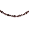Billede af By Pind Colorful knyttet armbånd sølv mørk cerise med granat, rhodolit og turmelin