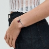 Billede af Pandora Rødt Hjerte og Pil Muranoglas charm sølv