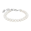 Billede af Nordahl Andersen SON armbånd stål m. ferskvandsperler (18-23 cm)