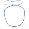 Billede af Classic by Pind Colorful ,knyttet armbånd lyseblå  med sølv kugler 