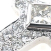Billede af Kors med diamanter og brillanter, 14 kt. hvg.