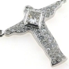 Billede af Kors med diamanter og brillanter, 14 kt. hvg.