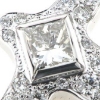 Billede af Kors med diamanter og brillanter, 14 kt. hvg.