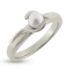Billede af Ring sv. k.perle 5-5½ mm. 925s