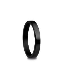 Billede af Bering ring Arctic Symphony inderring smal sort keramik str. 68 (10)