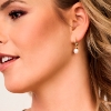 Billede af Spirit Icons Malibu øreringe forgyldt sølv m. fvp + cz