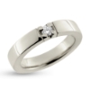 Billede af Alliancering brillant 0,15 w/vs. 14 kt. hvg.