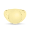 Billede af Ring rund plade signet 14 kt. massiv