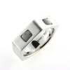 Billede af Ring, herrering med 2 tænder 925s