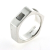 Billede af Ring, herrering med 2 tænder 925s