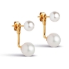 Billede af ENAMEL Copenhagen Althea Pearl øreringe forgyldt sølv
