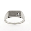 Billede af Herrering m. syn. sten 2½ mm. 925s.