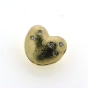 Billede af Lås hjerte, hamret, 1* 0,03 + 4* 0,015 w/vs. 14 kt.