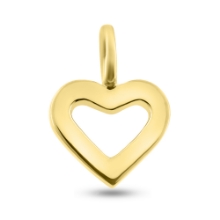 Billede af Vedhæng hjerte, massivt 8 kt. facon 2,3 gr. (prisen er excl. guld)