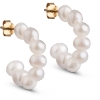 Billede af *ENAMEL Copenhagen Pearlie Chunky hoops forgyldt sølv m. fvp