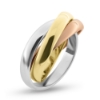 Billede af Ring 3 i en, br. 3,5 mm., tk. 1,5 mm. 14 kt.