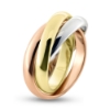Billede af Ring 3 i en, br. 3,5 mm., tk. 1,5 mm. 14 kt.