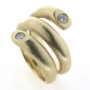 Billede af Ring 14 kt. med 2 brill. a 0,16 tw/vvs., vægt 19,8 gr.